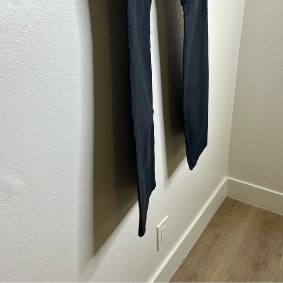 Nili Lotan Washed Black Wide Flare Leg Trouser Pant Size 2 - Picture 7 of 13